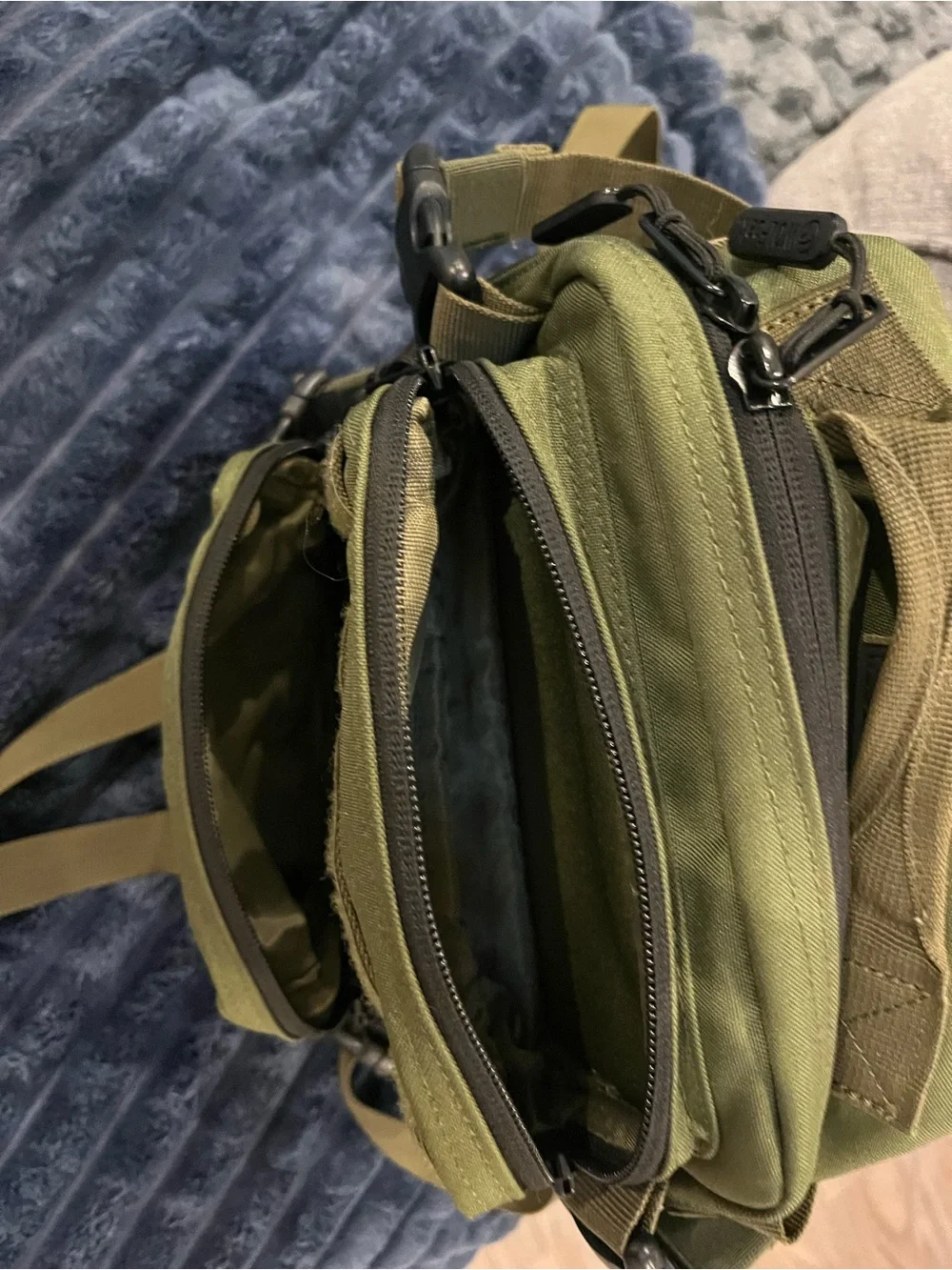 WOLF pak 9L Olive Green Tactical Chest Pack with 'Trust Your Instincts' Patch